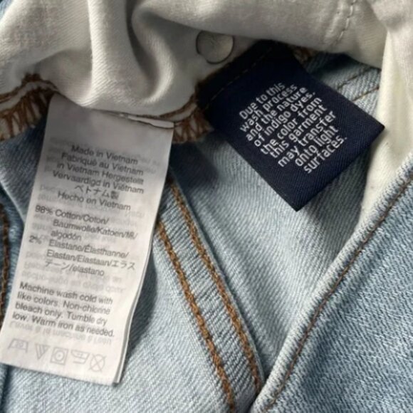 Madewell Jeans 9” High Rise Skinny Button Fly Asbury Light Wash Stretch Size 32 - Picture 14 of 14